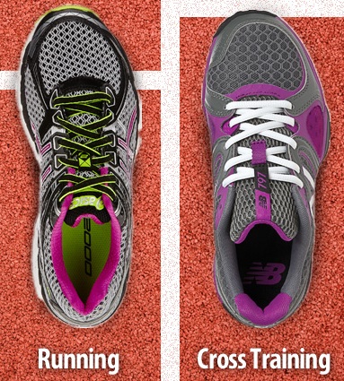 running shoes and walking shoes difference
